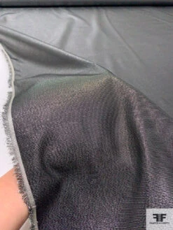 Metallic Microstriped Satin-Backed Lamé - Silver / Black 15 Metallic Microstriped Satin-Backed Lamé - Silver / Black -Fabrics And Fabrics Store 17720 9
