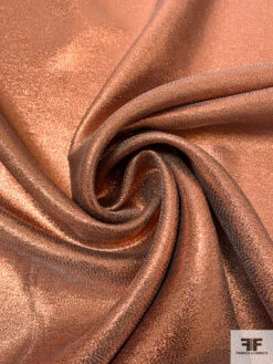 Italian Glam Solid Lamé - Metallic Rose Copper