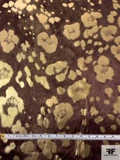 Italian Floral Jacquard Lamé - Bordeaux / Gold 16 Italian Floral Jacquard Lamé - Bordeaux / Gold -Fabrics And Fabrics Store 17739 5