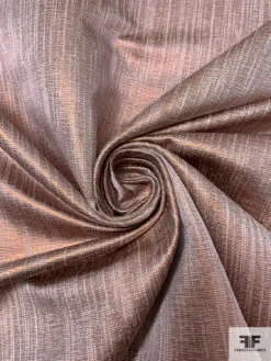 Italian Linen-Weave Novelty Lamé - Metallic Rose Gold / Natural 13 Italian Linen-Weave Novelty Lamé - Metallic Rose Gold / Natural -Fabrics And Fabrics Store 17741 2