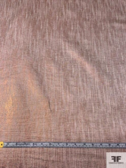 Italian Linen-Weave Novelty Lamé - Metallic Rose Gold / Natural 15 Italian Linen-Weave Novelty Lamé - Metallic Rose Gold / Natural -Fabrics And Fabrics Store 17741 5