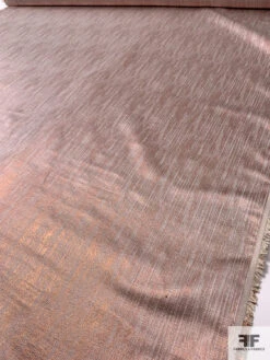 Italian Linen-Weave Novelty Lamé - Metallic Rose Gold / Natural 18 Italian Linen-Weave Novelty Lamé - Metallic Rose Gold / Natural -Fabrics And Fabrics Store 17741 8