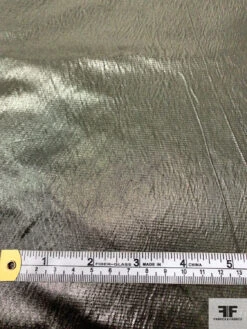 Italian Faille-Look Lamé - Metallic Army Green 13 Italian Faille-Look Lamé - Metallic Army Green -Fabrics And Fabrics Store 17742 6