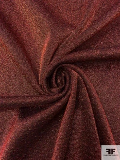 Italian Stretch Lamé Suiting - Metallic Red / Gold / Black 11 Italian Stretch Lamé Suiting - Metallic Red / Gold / Black -Fabrics And Fabrics Store 17746 2