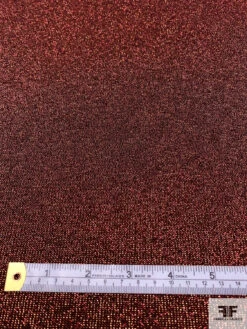 Italian Stretch Lamé Suiting - Metallic Red / Gold / Black 12 Italian Stretch Lamé Suiting - Metallic Red / Gold / Black -Fabrics And Fabrics Store 17746 6