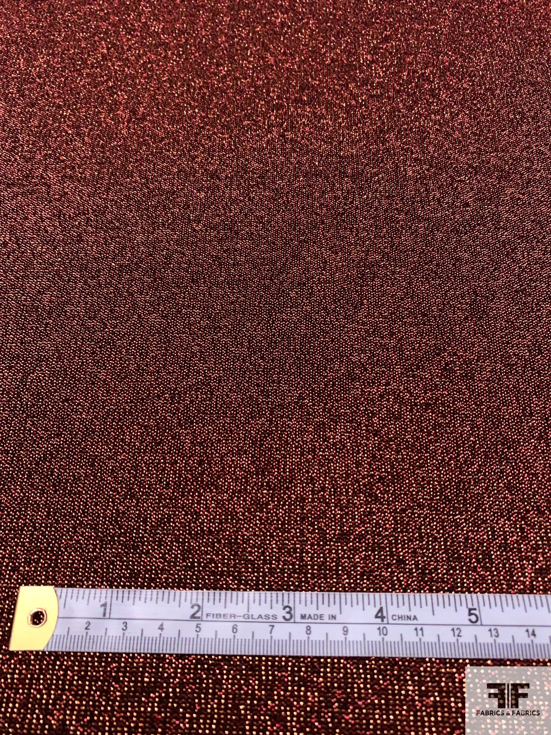 Italian Stretch Lamé Suiting - Metallic Red / Gold / Black 6 Italian Stretch Lamé Suiting - Metallic Red / Gold / Black - Image 4