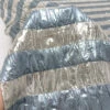 Italian Striped Puckered Tissue Lamé - Sky Blue / Silver -Fabrics And Fabrics Store 17748 8
