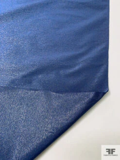 Metallic Microstriped Silk Taffeta - Steel Blue / Dark Grey -Fabrics And Fabrics Store 17761 5