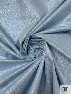 Italian Tissue Lamé With Vertical Stretch - Metallic Sky Blue 12 Italian Tissue Lamé With Vertical Stretch - Metallic Sky Blue -Fabrics And Fabrics Store 17767 2