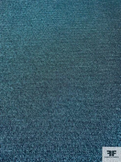 Italian Lamé Tweed - Metallic Aqua / Black 12 Italian Lamé Tweed - Metallic Aqua / Black -Fabrics And Fabrics Store 17769 3