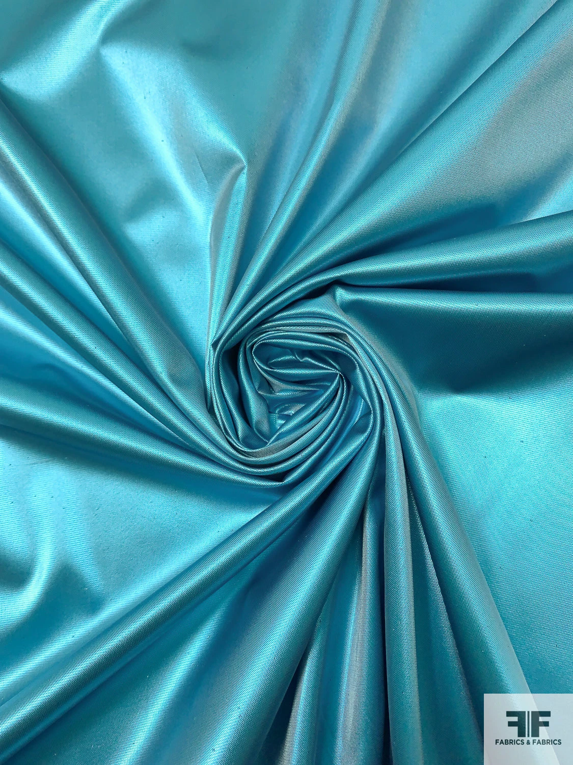 Italian Tissue Lamé - Electric Turquoise 5 Italian Tissue Lamé - Electric Turquoise - Image 3