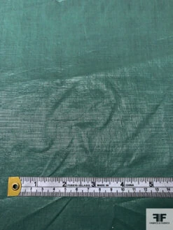 Italian Sheer Silk Blend Lamé - Soft Hunter Green -Fabrics And Fabrics Store 17772 6