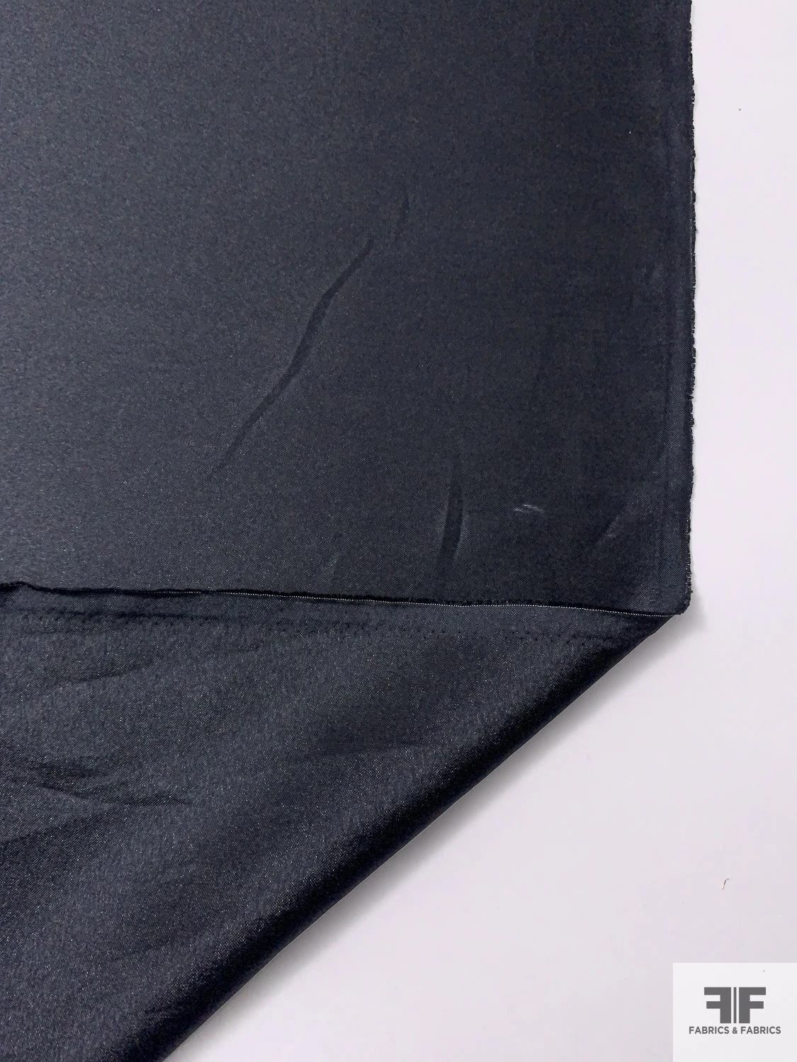 Italian Solid Subtle Lamé - Black 4 Italian Solid Subtle Lamé - Black - Image 2