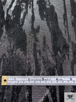 Italian Abstract Lamé-Brocade - Metallic Grey / Black 17 Italian Abstract Lamé-Brocade - Metallic Grey / Black -Fabrics And Fabrics Store 17780 6