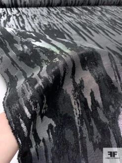 Italian Abstract Lamé-Brocade - Metallic Grey / Black 19 Italian Abstract Lamé-Brocade - Metallic Grey / Black -Fabrics And Fabrics Store 17780 9