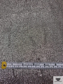 Italian Solid Couture Lamé Silk Blend - Silver / Black 15 Italian Solid Couture Lamé Silk Blend - Silver / Black -Fabrics And Fabrics Store 17781 7