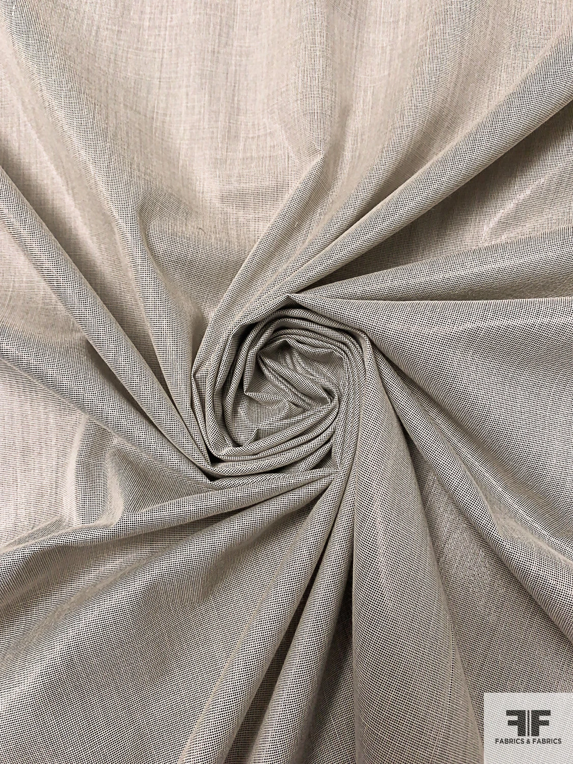 Italian High-Sheen Novelty Cotton Shirting - Black / Ivory 5 Italian High-Sheen Novelty Cotton Shirting - Black / Ivory - Image 3