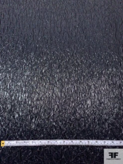 Italian Semi-Sheer Textured Lamé - Black -Fabrics And Fabrics Store 17787 5