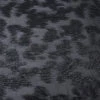 Italian Abstract Metallic Silk Chiffon - Black