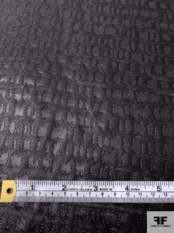 Italian Graphic Pattern Novelty Gazar Lamé - Black -Fabrics And Fabrics Store 17794 6