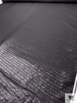 Italian Graphic Pattern Novelty Gazar Lamé - Black -Fabrics And Fabrics Store 17794 8