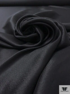 Italian Solid Semi-Sheer Soft Lamé - Black