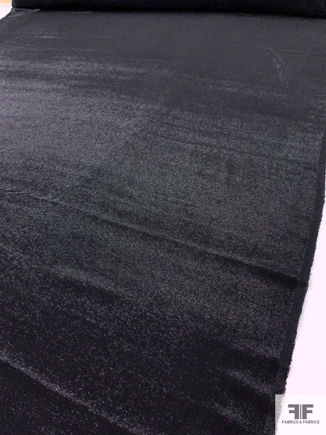 Italian Stretch Lamé - Black 9 Italian Stretch Lamé - Black - Image 7