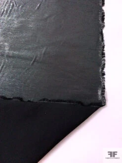 Italian Cotton-Backed Lamé - Black -Fabrics And Fabrics Store 17803 7