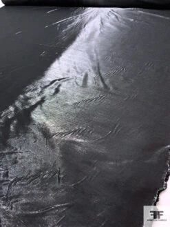 Italian Cotton-Backed Lamé - Black -Fabrics And Fabrics Store 17803 8