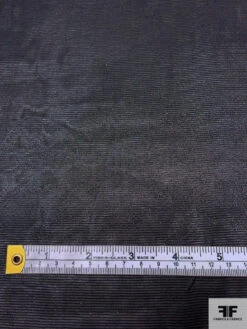 Italian Metallic Pinstriped Chiffon - Black -Fabrics And Fabrics Store 17804 6