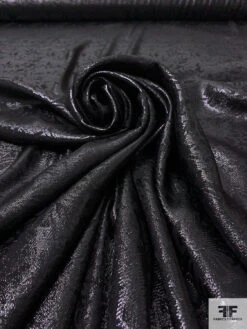Italian Floral Soft Jacquard Lamé - Black 13 Italian Floral Soft Jacquard Lamé - Black -Fabrics And Fabrics Store 17812 3
