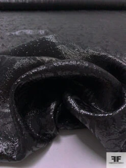 Italian Floral Soft Jacquard Lamé - Black 17 Italian Floral Soft Jacquard Lamé - Black -Fabrics And Fabrics Store 17812 8