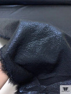 Italian Double Face Lamé Brocade Suiting - Metallic Navy 19 Italian Double Face Lamé Brocade Suiting - Metallic Navy -Fabrics And Fabrics Store 17827 9