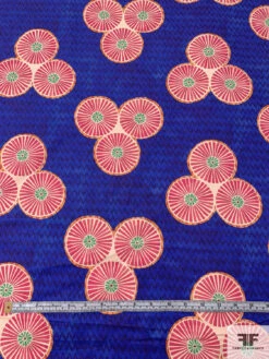 Pinwheel Printed Lightweight Stretch Cotton Twill - Indigo / Berry Pink / Orange / Bright Green 16 Pinwheel Printed Lightweight Stretch Cotton Twill - Indigo / Berry Pink / Orange / Bright Green -Fabrics And Fabrics Store 17839 5