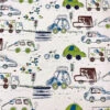 Car And Bicycle Drawing Printed Cotton Lawn - Lime / Brown / Teal / Off-White 1 Car And Bicycle Drawing Printed Cotton Lawn - Lime / Brown / Teal / Off-White -Fabrics And Fabrics Store 17840 4