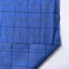 Made In England Small Windowpane Gabardine Wool Suiting - True Blue / Burnt Orange / Black 2 Made In England Small Windowpane Gabardine Wool Suiting - True Blue / Burnt Orange / Black -Fabrics And Fabrics Store 17926 7