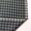 Gingham Wool Tweed Suiting - Dark Grey / Jade Green / Off-White