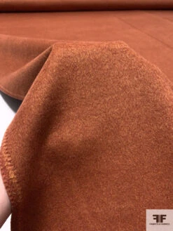 Brushed Fine Wool Coating - Burnt Orange -Fabrics And Fabrics Store 17950 9