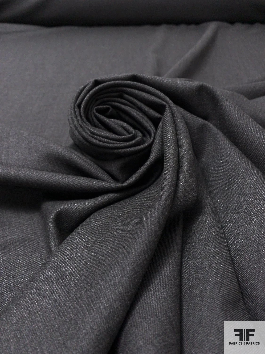 Made In England Super 120s Wool Suiting - Dark Grey 6 Made In England Super 120s Wool Suiting - Dark Grey - Image 4