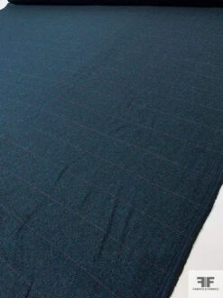 Made In England Windowpane Donegal Lambswool Suiting - Teal / Black / Violet 15 Made In England Windowpane Donegal Lambswool Suiting - Teal / Black / Violet -Fabrics And Fabrics Store 17987 6