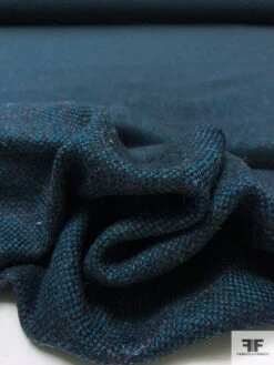 Made In England Windowpane Donegal Lambswool Suiting - Teal / Black / Violet 17 Made In England Windowpane Donegal Lambswool Suiting - Teal / Black / Violet -Fabrics And Fabrics Store 17987 8