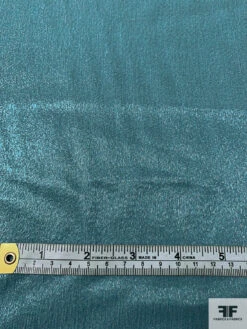 Italian Panné-Look Virgin Wool Blend Suiting - Aquamarine Blue -Fabrics And Fabrics Store 17990 4