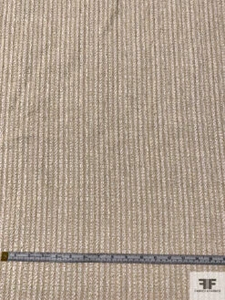 Italian Heavy Weight Jacket Weight Tweed With Metallic - Gold / Off-White 15 Italian Heavy Weight Jacket Weight Tweed With Metallic - Gold / Off-White -Fabrics And Fabrics Store 18051 5