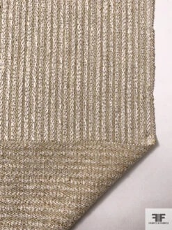 Italian Heavy Weight Jacket Weight Tweed With Metallic - Gold / Off-White 16 Italian Heavy Weight Jacket Weight Tweed With Metallic - Gold / Off-White -Fabrics And Fabrics Store 18051 7