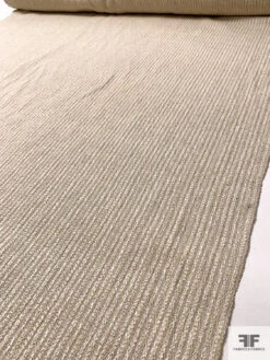 Italian Heavy Weight Jacket Weight Tweed With Metallic - Gold / Off-White 17 Italian Heavy Weight Jacket Weight Tweed With Metallic - Gold / Off-White -Fabrics And Fabrics Store 18051 8