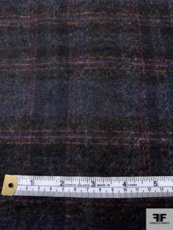 Italian Plaid Brushed Wool Gauze Suiting - Navy / Bllack / Red 16 Italian Plaid Brushed Wool Gauze Suiting - Navy / Bllack / Red -Fabrics And Fabrics Store 18059 6