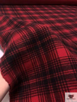 Italian Vintage Ralph Lauren 2-Ply Double Faced Coating - Red / Black 19 Italian Vintage Ralph Lauren 2-Ply Double Faced Coating - Red / Black -Fabrics And Fabrics Store 18073 9