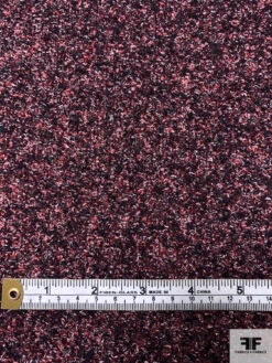 Italian Bouclé Wool Blend Coating With Fused Back - Red / Navy / Purple / Off-White 17 Italian Bouclé Wool Blend Coating With Fused Back - Red / Navy / Purple / Off-White -Fabrics And Fabrics Store 18076 6