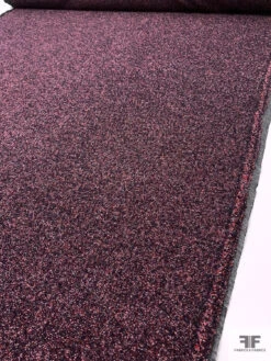 Italian Bouclé Wool Blend Coating With Fused Back - Red / Navy / Purple / Off-White 18 Italian Bouclé Wool Blend Coating With Fused Back - Red / Navy / Purple / Off-White -Fabrics And Fabrics Store 18076 8