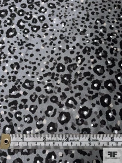 Animal Pattern Printed Silk-Cotton Mikado - Greys / Black 16 Animal Pattern Printed Silk-Cotton Mikado - Greys / Black -Fabrics And Fabrics Store 18102 6